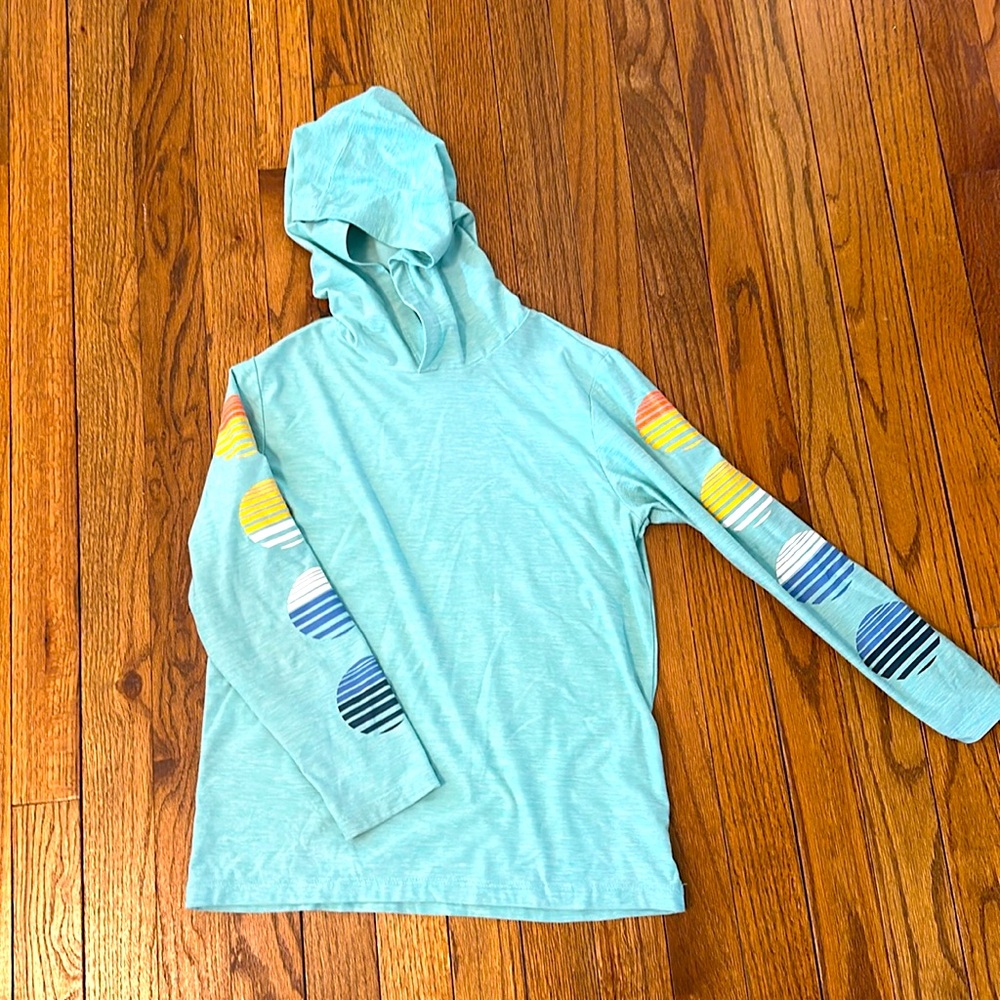 Hanna Andersson light weight sun protection hoodie - size 6-7.